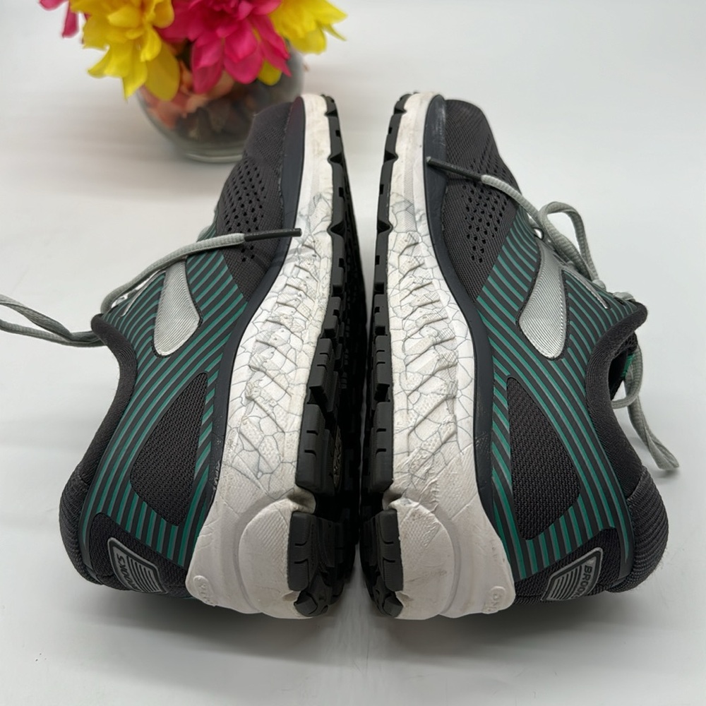 Brooks Addiction 14 Gray Teal Men's Running Shoes Size 10 BRK6427 - Picture 3 of 8